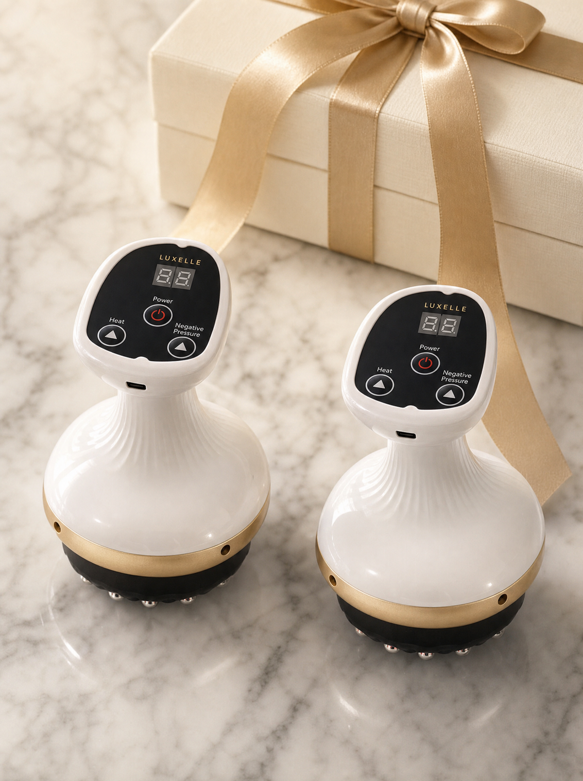 Luxelle® 4-in-1 Body Massager – Suction, Heat & Red Light